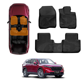 3D Floor Mats for Honda CRV CR-V 2023-Onwards All-Weather Liners - 0