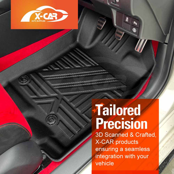 3D Floor Mats for Honda Civic 11th 2021-2024 All-Weather Car Liners