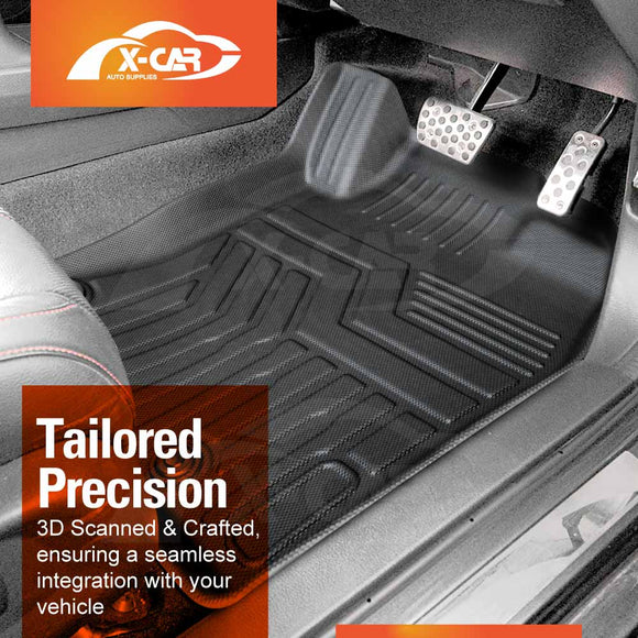 3D Floor Mats for Honda Civic 10th 2016-2021 All-Weather Car Liners