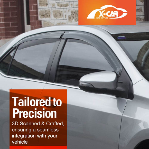 Weathershields for Toyota Corolla Sedan 2013-2019 Car Weather Shields Wind Deflectors Sun Visors