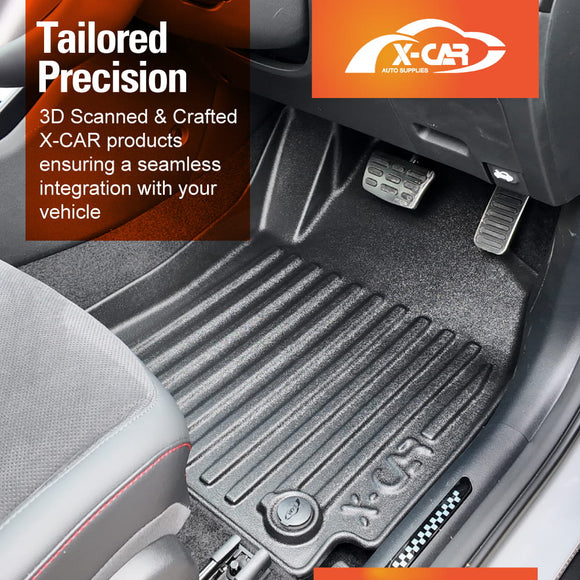 3D Floor Mats for Hyundai Kona 2023-Onwards All-Weather Car Liners