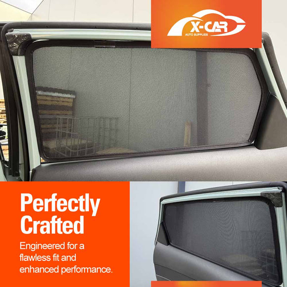 X-CAR Hyundai Kona 2023 onwards window sun shades installed on rear window.