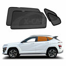 X-CAR Hyundai Kona 2023 onwards window sun shades installed on rear window and port window.