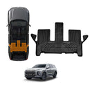 3D Floor Mats for Hyundai Palisade 2020-2025 All-Weather Car Liners-17