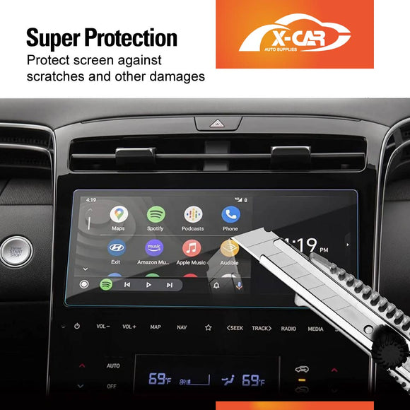 Tempered Glass Screen Protector for Hyundai Tucson 2021-Onwards Touchscreen Cover