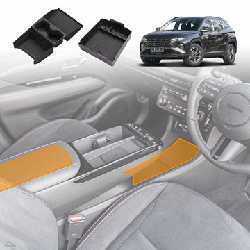 Centre Console Organizer for Hyundai Tucson NX4 V3 2025-Onwards Armrest Tray Cup Holder Storage Box Interior Accessories