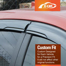 Weathershields for Hyundai Accent Hatch 2011-2019 Car Weather Shields Wind Deflectors Sun Visors-2