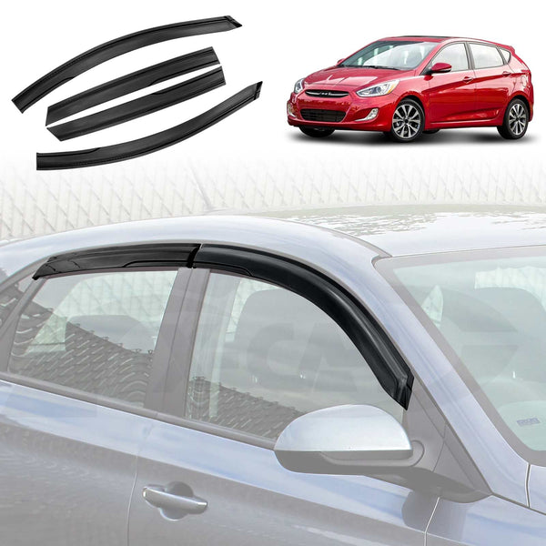 Weathershields for Hyundai Accent Hatch 2011-2019 Car Weather Shields Wind Deflectors Sun Visors