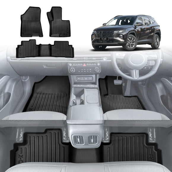 3D Floor Mats for Hyundai Tucson Petrol 2021-Onwards All-Weather Car Liners