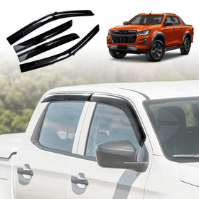 Weathershields for Isuzu D-MAX DMAX Dual Cab 2020-Onwards Car Weather Shields Wind Deflectors Sun Visors