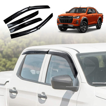 Weathershields for Isuzu D-MAX DMAX Dual Cab 2020-Onwards Car Weather Shields Wind Deflectors Sun Visors