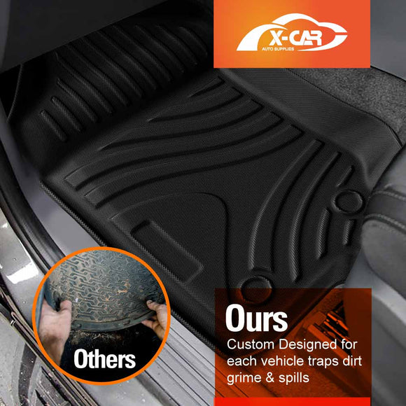 3D Floor Mats for ISUZU D-MAX DMAX Single Cab 2012-2016 All-Weather Car Liners