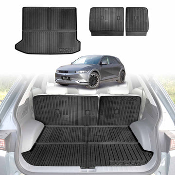 Boot Liner / Back Seats Protectors for Hyundai IONIQ 5 2021-Onwards All-Weather Trunk Cargo Mat