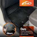 3D Floor Mats for ISUZU D-MAX DMAX Dual Cab 2020-Onwards All-Weather Car Liners-3