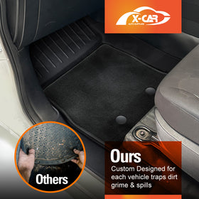 3D Car Mats for Mazda BT-50 BT50 Dual Cab 2020-Onwards TF Series All-Weather Floor Liners - 0