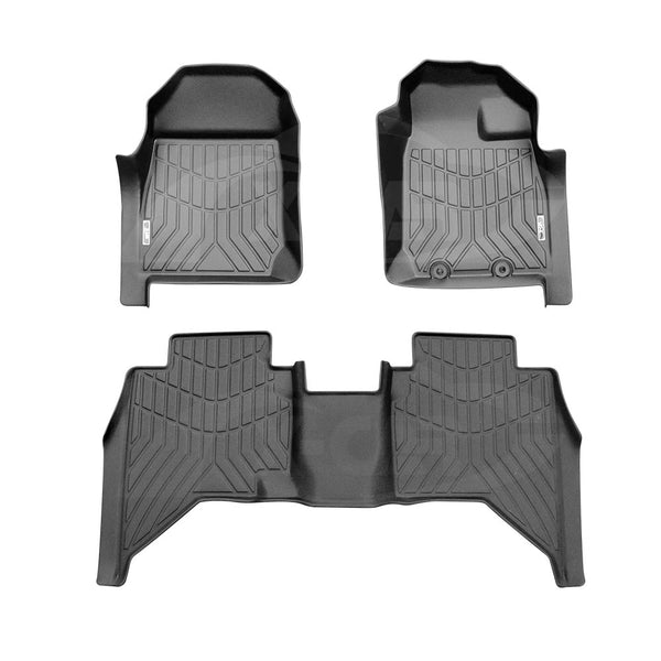 3D All-Weather Floor Mats for ISUZU D-MAX DMAX Dual Cab 2020-2024