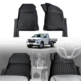 3D Floor Mats for ISUZU D-MAX DMAX Single Cab 2020-Onwards All-Weather Car Liners