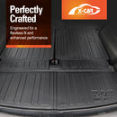 Boot Liners/ Back Seat Protector for Holden Colorado 7 2012-2016 Trunk Cargo Mats-5