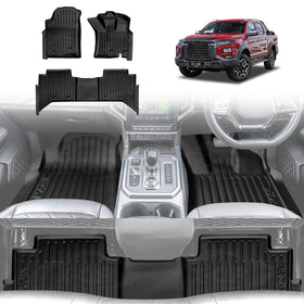 3D Floor Mats for JAC T9 Dual Cab 2024-Onwards All-Weather Car Liners