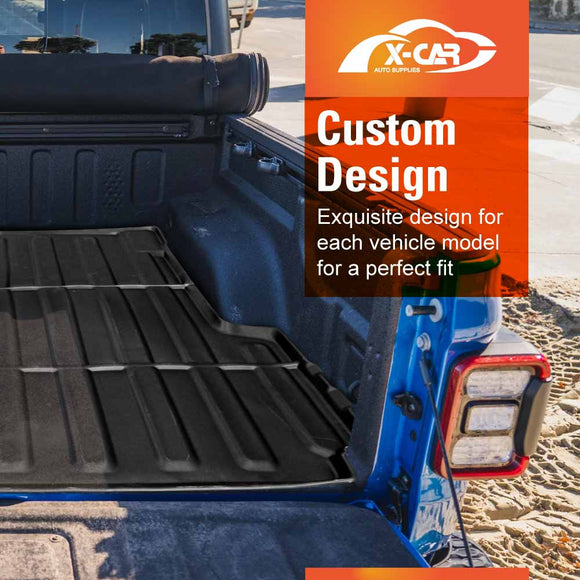 X-CAR custom-designed tub liner installed in Jeep Gladiator JT pickup bed