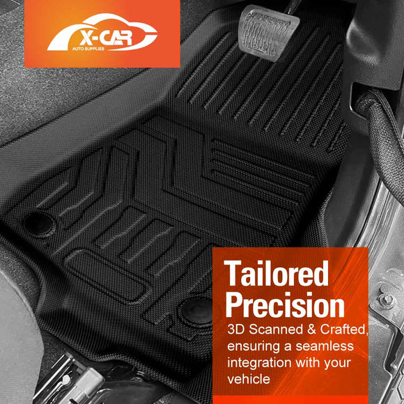 3D Floor Mats for Jeep Wrangler JL Series 2-Door 2018-Onwards All Weather Heavy Duty Cargo Car Trunk Luggage Tray