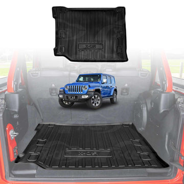 Boot Liner for Jeep Wrangler JL Series 4-Door 2018-Onwards All Weather Cargo Mat