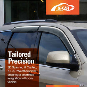 WeatherShields for Jeep Grand Cherokee 2011-2021 Car Weather Shields Wind Deflectors Sun Visors - 0