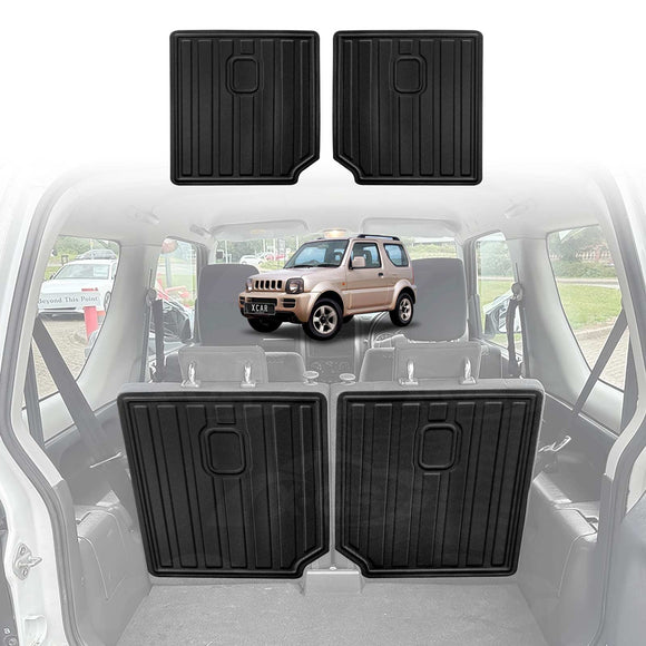 Boot Liner/ Back Seat Protector for Suzuki Jimny 3 Door 1998-2018 All Weather Cargo Mats