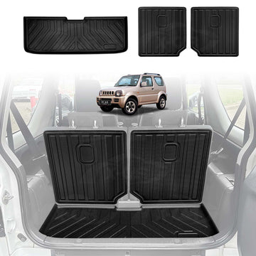 Boot Liner/ Back Seat Protector for Suzuki Jimny 3 Door 1998-2018 All Weather Cargo Mats
