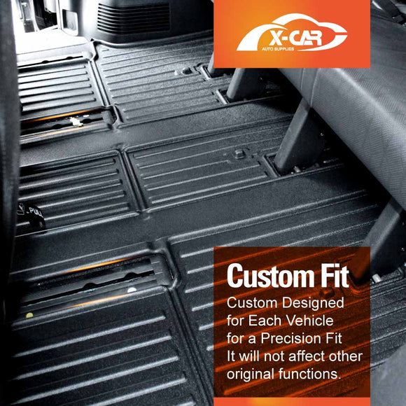 Floor Mats for Kia Carnival KA4 Series 2020-Onwards Heavy Duty All Weather Car Mats