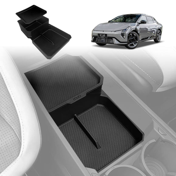 Centre Console Organiser for Kia EV4 2025-Onwards Armrest Tray Storage Box Cup Holder