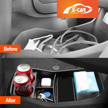 Centre Console Organizer Tray for Kia EV9 2023-Onwards Storage Box Car Interior Accessories - 0