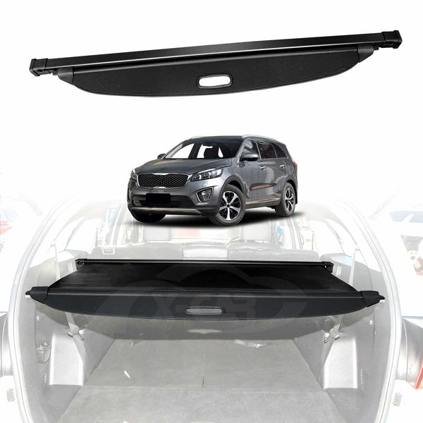 Retractable Cargo Cover for Kia Sorento UM Series 2015-2020 Rear Rack Partition Shelter Canvas Trunk Luggage Security Shield Shade