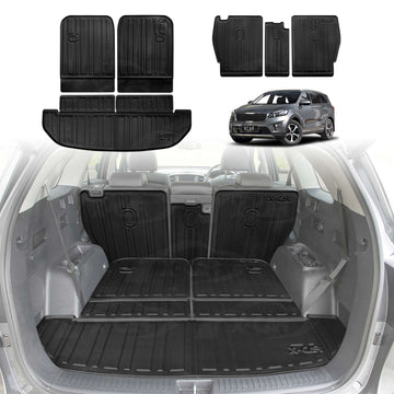 Boot Liners/ Back Seat Protector for Kia Sorento UM Series 2015-2020 Trunk Cargo Mat