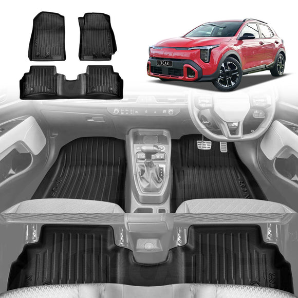 3D Floor Mats for Kia Stonic 2025-Onwards All-Weather Car Liners