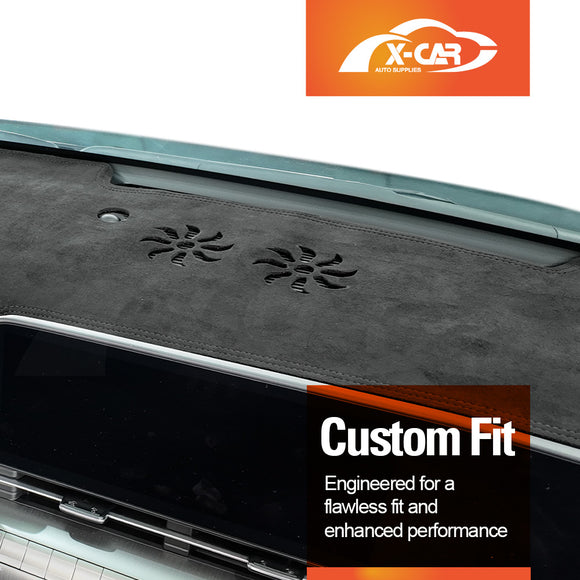 Dash Mat for Hyundai Kona Without HUD 2023-Onwards Non-Slip Microfiber Pad Cover Interior Accessories