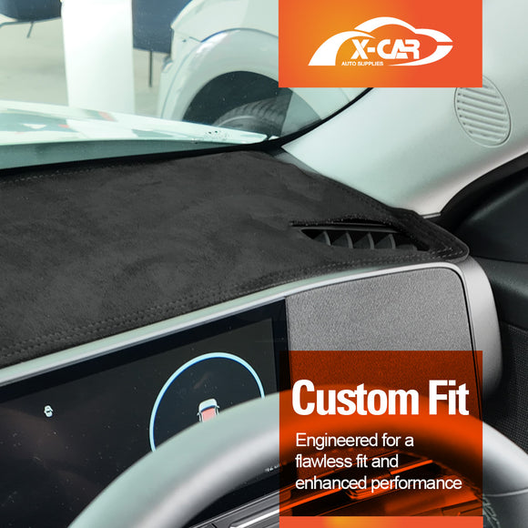 Dash Mat for Hyundai Kona Without HUD 2023-Onwards Non-Slip Microfiber Pad Cover Interior Accessories