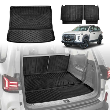 Boot Liner/ Back Seat Protector for LDV D90 2025-Onwards Cargo Trunk Mat Luggage Tray