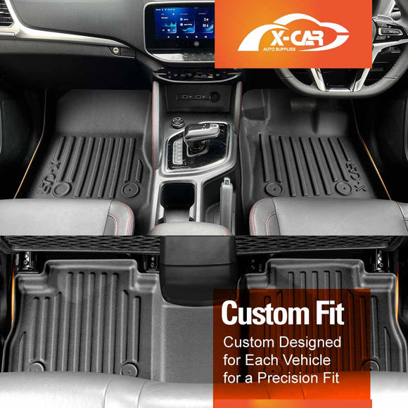 3D Floor Mats for LDV T60 AUTO 2017-Onwards All-Weather Car Liners