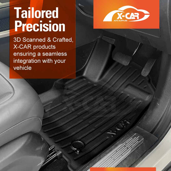 3D Floor Mats for LDV Terron 9 Dual Cab 2025-Onwards All Weather Car Liners