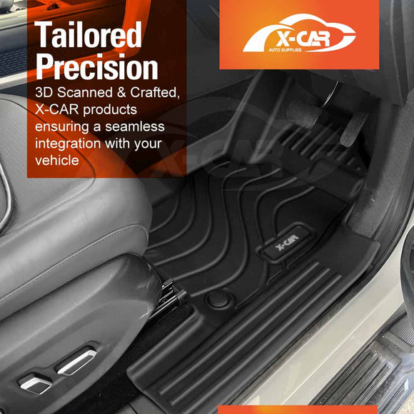 3D Floor Mats for LDV Terron 9 Dual Cab 2025-Onwards All Weather Car Liners