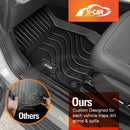 3D Floor Mats for LDV Terron 9 Dual Cab 2025-Onwards All Weather Car Liners-3
