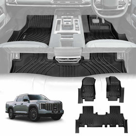 X-CAR LDV Terron 9 Dual Cab 2025-Onwards floor mats, heavy-duty waterproof 3D car floor liners designed to protect against mud, dirt, spills and daily wear.