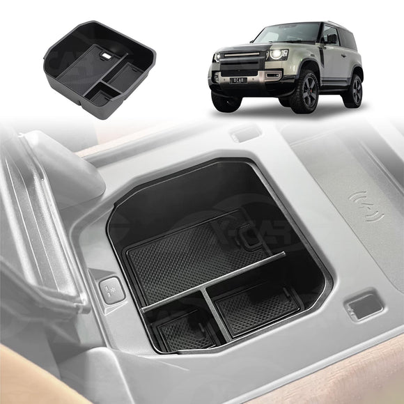 Centre Console Organiser Tray for Land Rover Defender with Cool Box 2020-Onwards Armrest Storage Accessories