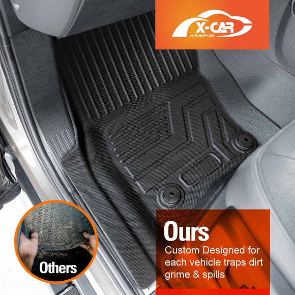 Floor Mats for Land Rover Defender L663 110 5 Seater 2020-Onwards All Weather Liners