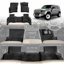 Land Rover Defender 110 all weather floor mats set 3pcs X-CAR TPE car foot mats for 2020+ Defender interior