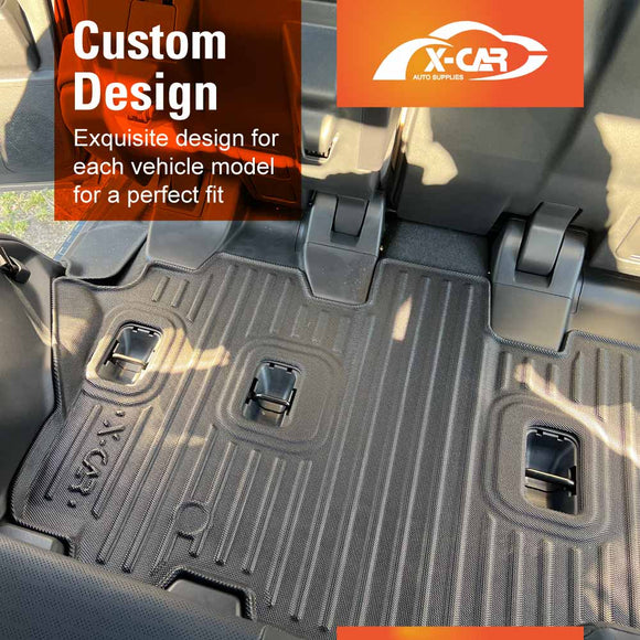 3D Floor Mats for Lexus GX 550 GX550 7 Seater 2024-Onwards All-Weather Car Liners