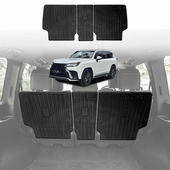 Boot Liner/ Back Seat Protector for Lexus LX Series LX500d LX600 2021-Onwards