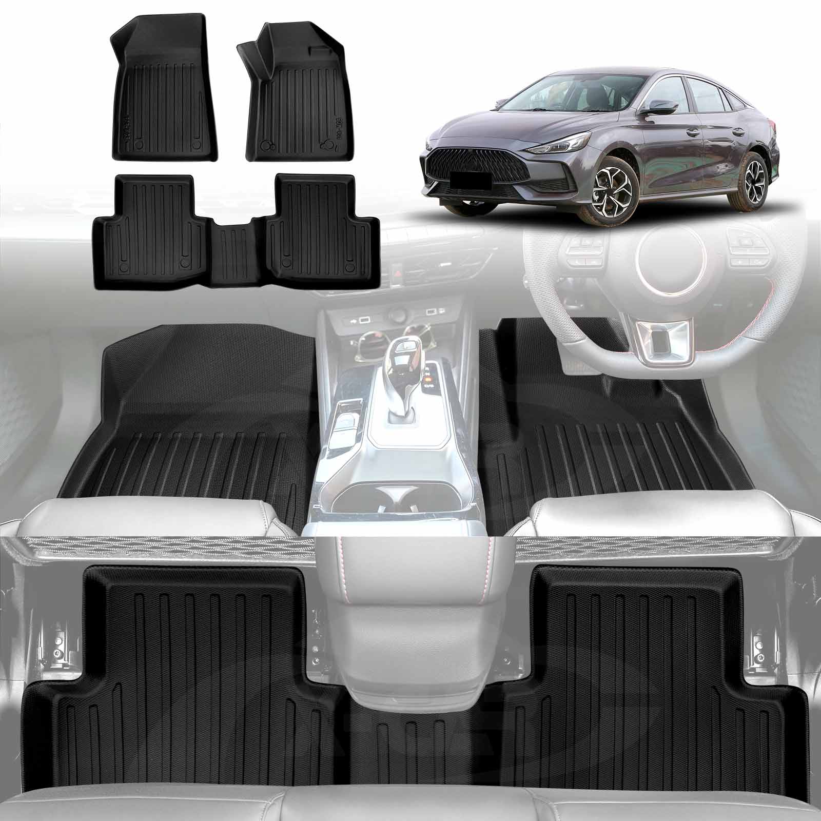 3D Floor Mats for MG MG5 2023-2025 All Weather | X-CAR