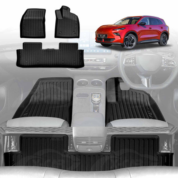 3D Floor Mats for MG MGS5 EV 2025-Onwards All-Weather Car Liners